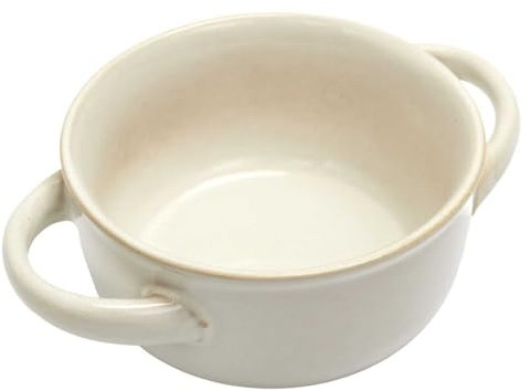 HOME DECO FACTORY, KA0399, Ciotola zuppa in gres, Design Elegante e Senza Tempo, Durevole e Resistente, Ideale per zuppe e Piatti Vari, di Facile Manutenzione, Misura 20 cm, Colore Grigio