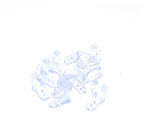 OKUMEYR 10er-pack Transparente Pvc Led-lichterketten-clips Haltbare Montage-clips Für Runde Lichterketten Wiederverwendbar