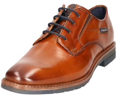 bugatti Chaussures d'affaires à lacets pour homme, Cognac 6300, 45 EU Large