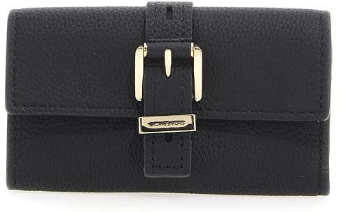 Michael Kors 32F4GY5E8L-001 MD FLAP TRIFOLD WALLET Donna BLACK Taglia TU