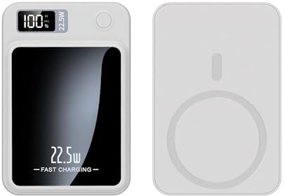 Batterie Externe magnétique Charge Rapide 10000mAh 22.5W (Blanc)