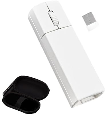 Uqezagpa Mouse wireless a tre modalità compatibile con Bluetooth 2.40G Tipo C Mouse ottico portatile ricaricabile integrato