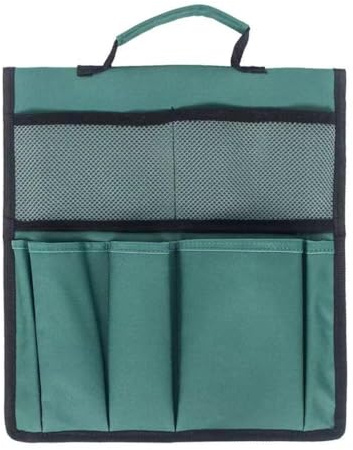 Klappbarer Gartenhocker mit Kniebank 150 kg Traglast & Inklusive Werkzeugtasche Perfekt für komfortable Gartenarbeit Grün Praktische Kniehilfe für lange Gartenstunden (1, Grünes Werkzeugset)