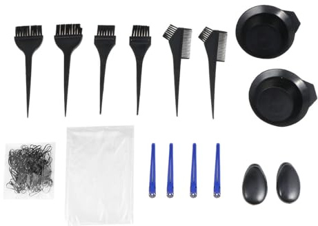 TOPPERFUN Set Outils Professionnels pour Teinture des Cheveux avec Bol et Peigne Portable Pinceau pour Salon et Usage Domestique Kit Pratique pour Coloration et Teinture