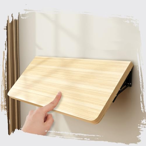 GSKFXJ Tavolo Richiudibile A Parete Scaffale A Muro Richiudibile Invisibile Tavolo Da Lavoro Galleggiante Salvaspazio, Tavolino Da Caffè, Scrivania Del Computer(80x24cm/31.5x9.5in)