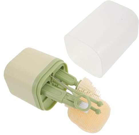 HAPINARY Goupillon Biberon Kit Nettoyage pour Paille Tétine Goulot avec Tige de Séchage et Boîte de Rangement pour Garçon Fille