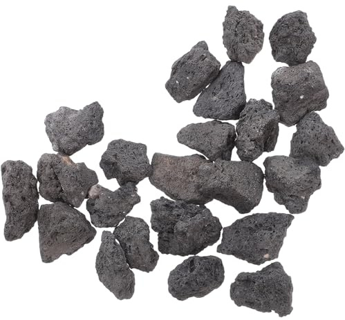 TOYZFRIENDY Volcanic Stone Fish Tank Decorations 200g Pack 2-4cm Porous Natural Black Lava Rocks for Aquarium Landscaping and Potted Plant Drainage