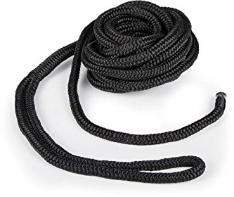 Nautika hochwertige Profi Festmacher-Leine doppelt geflochten mit Auge 10 mm 6 m Leine Mooringleine Festmacher Polypropylen-Leine Bootsleine