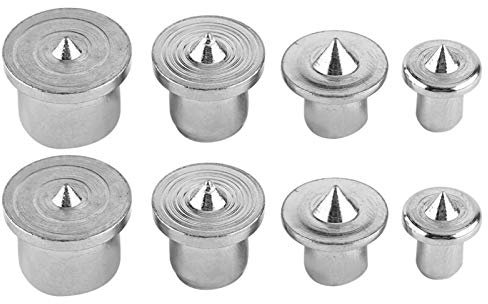 8pcs points de cheville, A3 acier 6mm 8mm 10mm 13mm marqueurs de cheville pour le travail du bois pour bois dur bois tendre, creux solide (facultatif)(Solid)