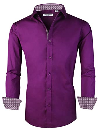 Alex Vando Chemises habillées pour homme, coupe régulière, manches longues, extensibles, chemises de ville pour homme, Taille XL