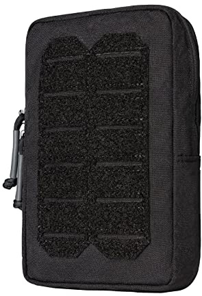 IDOGEAR Taktisk MOLLE-väska Multifunktionell kompakt EDC liten verktygsväska Admin Organizer 500D Nylon (Black)