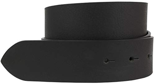 BELTINGER Wechselgürtel aus Vollbüffelleder mit Druckknöpfen 4 cm | Druckknopf-Gürtel für Damen Herren 40mm | Büffelleder-Gürtel ohne Schnalle