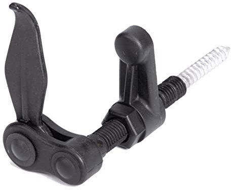 Alberts 308124 Fensterladen-Feststeller | Marseillias, zum Einschrauben | Kunststoff, schwarz | 25 - 70 mm