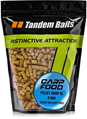 Tandem Baits Carp Food XL Natural Pellets Mais CSL | Karpfen-Pellets | Karpfen Angeln ohne Mühe | Köder zum Große-Fische-Angeln | Karpfenzubehör für Profis & Hobby-Angler | Angelfutter