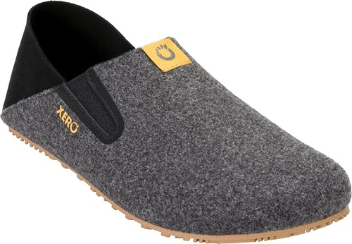 Xero Shoes Women's Pagosa Faux-Wool Barefoot House Slippers, Black, 6