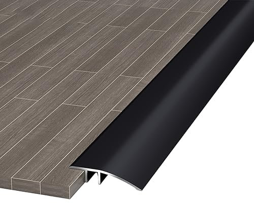 Übergangsprofi 4.2 Cm Breiter Rutschfester Türschwellen-Übergangsstreifen Aus Metall, Holz-zu-Fliesen Übergangsprofil Höhenausgleich 7-15mm, Ausgleichsprofil Boden ( Color : Gold , Size : 91.5cm/36in
