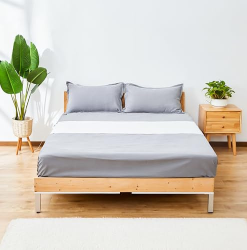 GroundingWell Grounding Sheet, Fits All Bed Sizes, Organic Cotton + Silver Fiber, 20 x 104