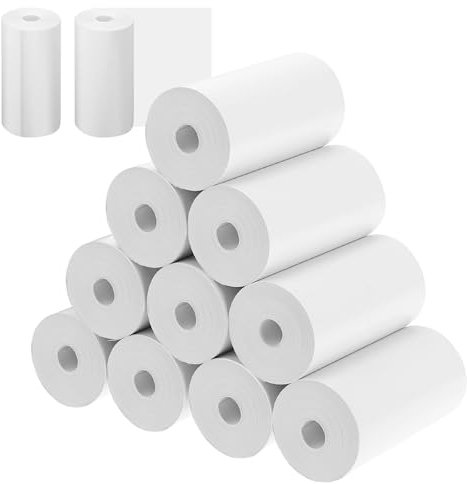 12 Rollen Thermopapier, 57mm x 29mm x 7m Thermorollen Thermopapier Kinderkamera Nachfülldruckpapier für Kinder Sofortbildkameras Mobiler Mini Fotodrucker