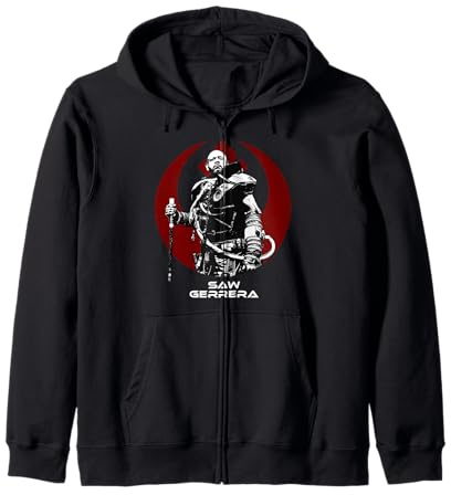 Star Wars Saw Gerrera Rogue One Portrait Rebel Zip Hoodie