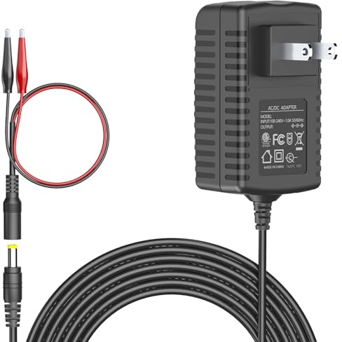 Caricabatteria LiFePO4 da 14,6 V 2 A con connettore a clip a coccodrillo doppio per 4S 12 V ricaricabile al litio ferro fosfato batteria