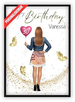dockyardos® Geldgeschenk zum Geburtstag | Geld kreativ verschenken | Beste Freundin | Geschenkidee für sie | Mädchen | Frau | Geburtstagsgeschenk