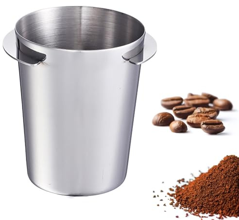 51mm Dosierbecher – Edelstahl Kaffee Dosing Cup für Barista, Praktisches Espresso Zubehör für 58mm Siebträger, Robuster Coffee Dosing Becher für Mühle & Siebträgermaschine, Leicht zu Reinigen