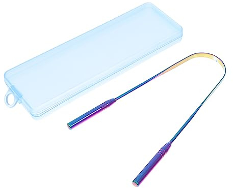 Spazzola per Pulizia della Lingua in Acciaio Inox a U | Set da 1 Pezzo, Riutilizzabile, Rimuove Residui di Cibo, per Igiene Orale Quotidiana