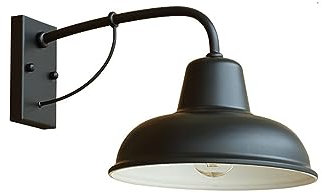 ASYHONG Lumo da Parete della Scala da Esterno - Lampada da Giardino in Ferro Impermeabile e antiruggine con Design a Braccio Lungo per Cortile, Balcone e Giardino KeYJ
