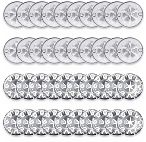 KEWUF 40 Pcs rondelles de serrage de bouclier thermique en métal rondelles de blocage d'outil automobile pour fixer le bouclier thermique sous le capot