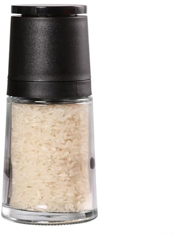 Macinaspezie manuale multifunzione per sale, pepe e altro, facile da usare (nero)