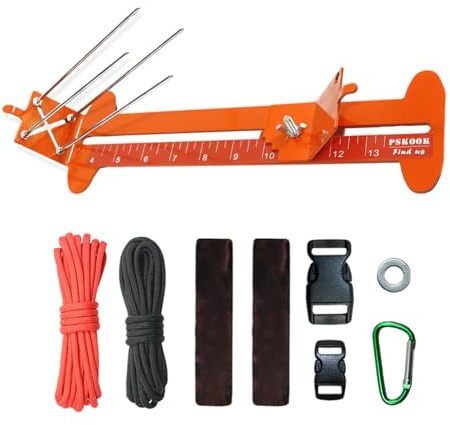 Generisch Paracord Armband Jig Kit- Adjustable Paracord Bracelet Jig Kit Bracelet Maker Mit Fallschirmschnur-Verstellbares Ki-t Aus Edelstahl-Para-cord Braiding Weaving