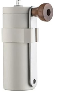 Genérico Molinillo de café manual, molinillo muelas acero inoxidable, portátil y fácil limpiar(White)