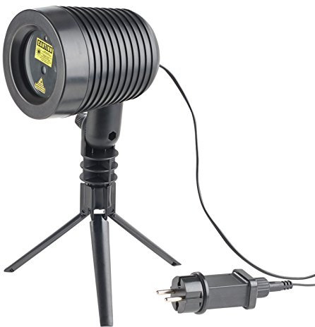 Lunartec laser proiettore: Proiettore laser, effetto stella-pioggia-luce in movimento, Rosso verde, IP44 (Emettitore laser, laser proiettore programmabile, giardino GUIDATO illuminazione)