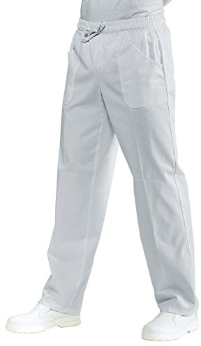 Isacco 044000 Pantalone con Elastico, Taglia XL, Bianco
