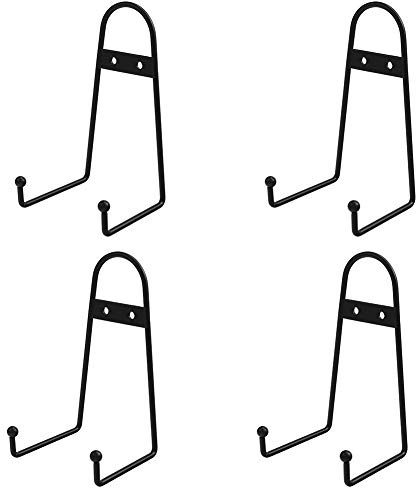 Tincogo Wandhalterung, Metall, 15,2 cm, mittelgroß, schwarz, Staffelei, Telleraufhänger, vertikaler Tellerständer, Bilderrahmen-Ständer für die Wand