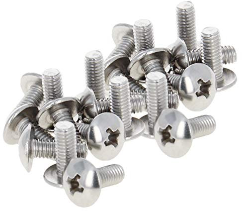 MroMax M4 x 10 mm viti a macchina Phillips croce testa rotonda vite 304 in acciaio inox bulloni di fissaggio 30pz