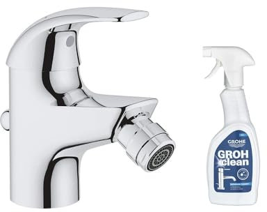 GROHE Mitigeur Bidet Start Curve Chromé + nettoyant robinetterie GrohClean