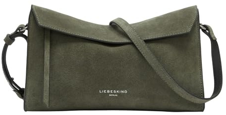 LIEBESKIND BERLIN Umhängetasche Schultertasche Lora Suede Shoulderbag Cypress Green dunkelgrün