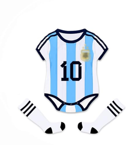 Acuryx Kinder Baby Strampler Shirt mit Socken mit Wunschname + Nummer Jersey da Basket Fußball Overalls Baby Jungen Mädchen Bekleidungssets
