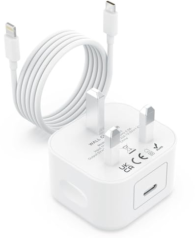 MFi Certified 20W USB C Fast Charger for iPhone 14/13/12/11 Pro/Pro Max/XS Max/XS/XR/X/SE/8 and More - Includes 6FT iPhone Charger Cable