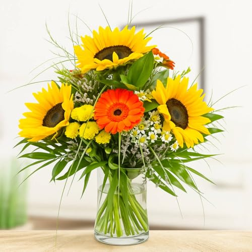Blumenstrauß - Sommerwiese - Inklusive Grußkarte