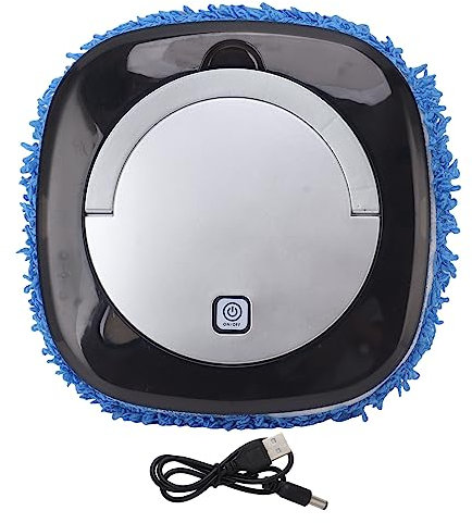 BCBBBNZO Robot Trapeador Automático De Pisos Robot Trapeador Aspirador Y Limpiador De Trapeador Trabajo Inteligente De Alta Eficiencia Potente para Varios Pisos Y Entornos (Silver)