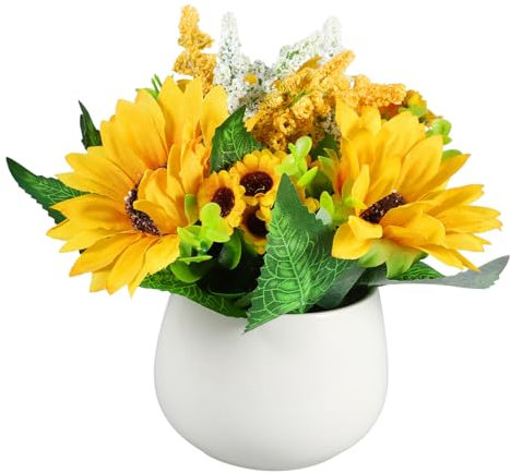 ABOOFAN Blumentopf-Set Aus Keramik Gefälschte Zimmerpflanze Kunstblume Im Topf Lebensechter Kleiner Bonsai Künstliche Topfpflanze Für Den Tisch Künstliche Topfblume Gefälschte Topfblume Pp
