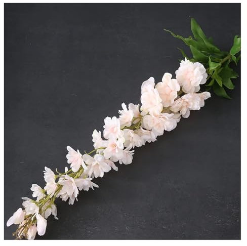 WENH 4 Stück/Lot künstliche große Rittersporn-Seidenblumen for Heimdekoration, künstliche Blumen, violett, Hochzeit, Event, Party, Blumenarrangement, 106 cm(Light pink)