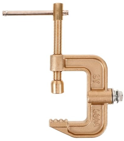 Homoyoyo Morsetto Massa Saldatrice in Cromato Pinza Ground Clamp Per Saldatura Connessione Sicura Ed Efficiente Per Elettrodo e Cavi Di Messa Terra Uso Industriale e Meccanico