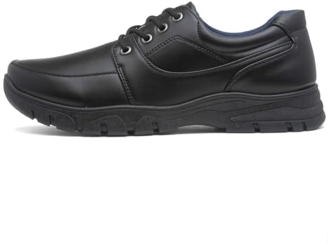 Urban Territory Mens Black Casual Lace Up Shoe - Size 12 UK - Black