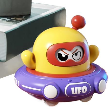 Generisch Giocattolo UFO, carina nave a da traino, giocattolo educativo per cambiare il viso, per bambini, compleanno dei bambini, giardino