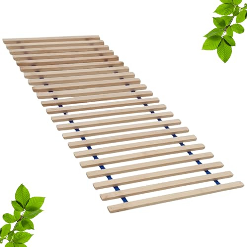 INNOVAHOME Premium Rollrost 90x200 - Massiver Buchenholz Lattenrost
