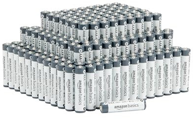 Amazon Basics 150-Pack AAA Alkaline Industrial Batteries, 1.5 Volt, 5-Year Shelf Life