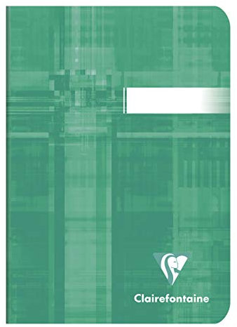 Clairefontaine 3642C - Packung mit 10 Heften DIN A6, geheftet, kariert, 90 g, 48 Blatt, farbig sortiert, 1 Pack